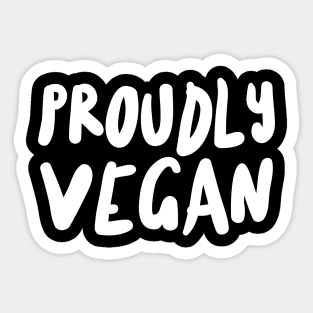 Proudly Vegan Sticker
